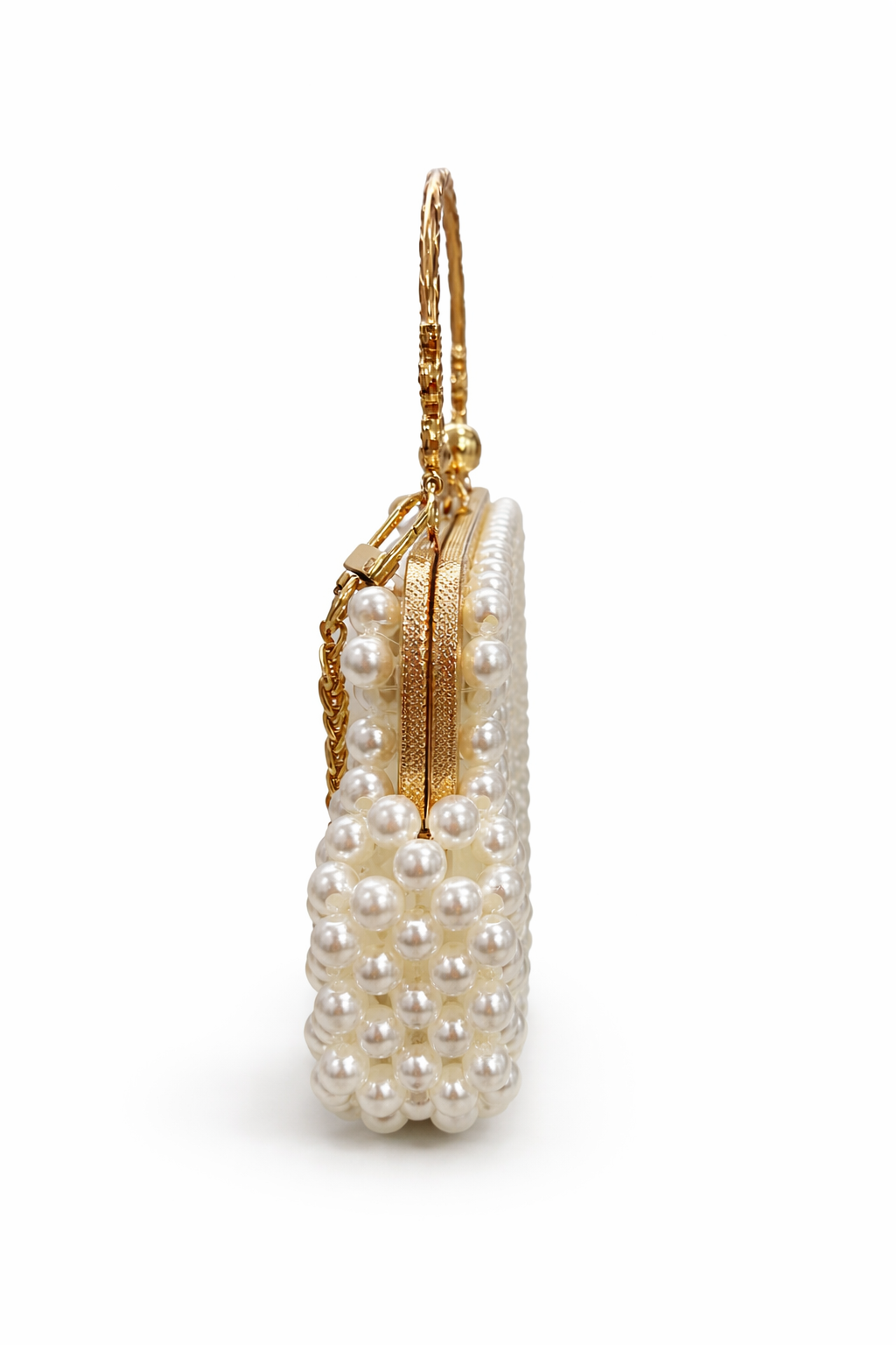 Pearl Beaded Clutch – Luxury Handmade Statement Bag (Large)